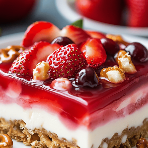 Strawberry Pretzel Salad Recipe