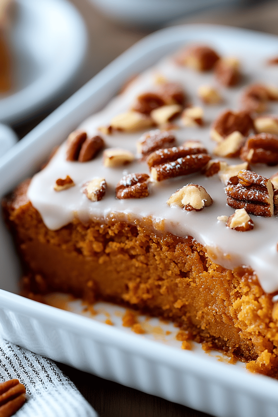 Sweet Potato Dump Cake Recipe Final Dish Presentation