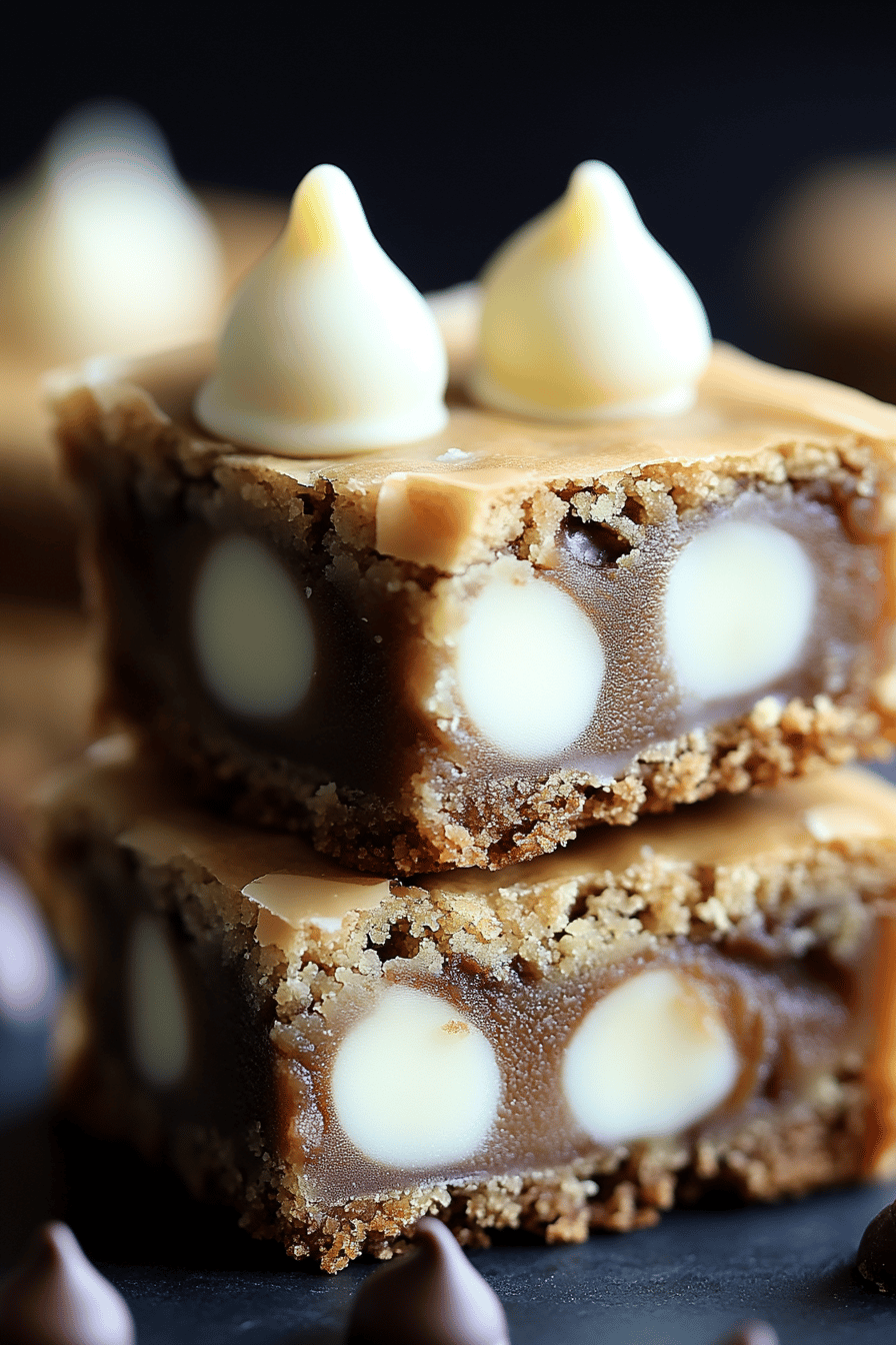 White Chocolate Blondies Final Dish Presentation