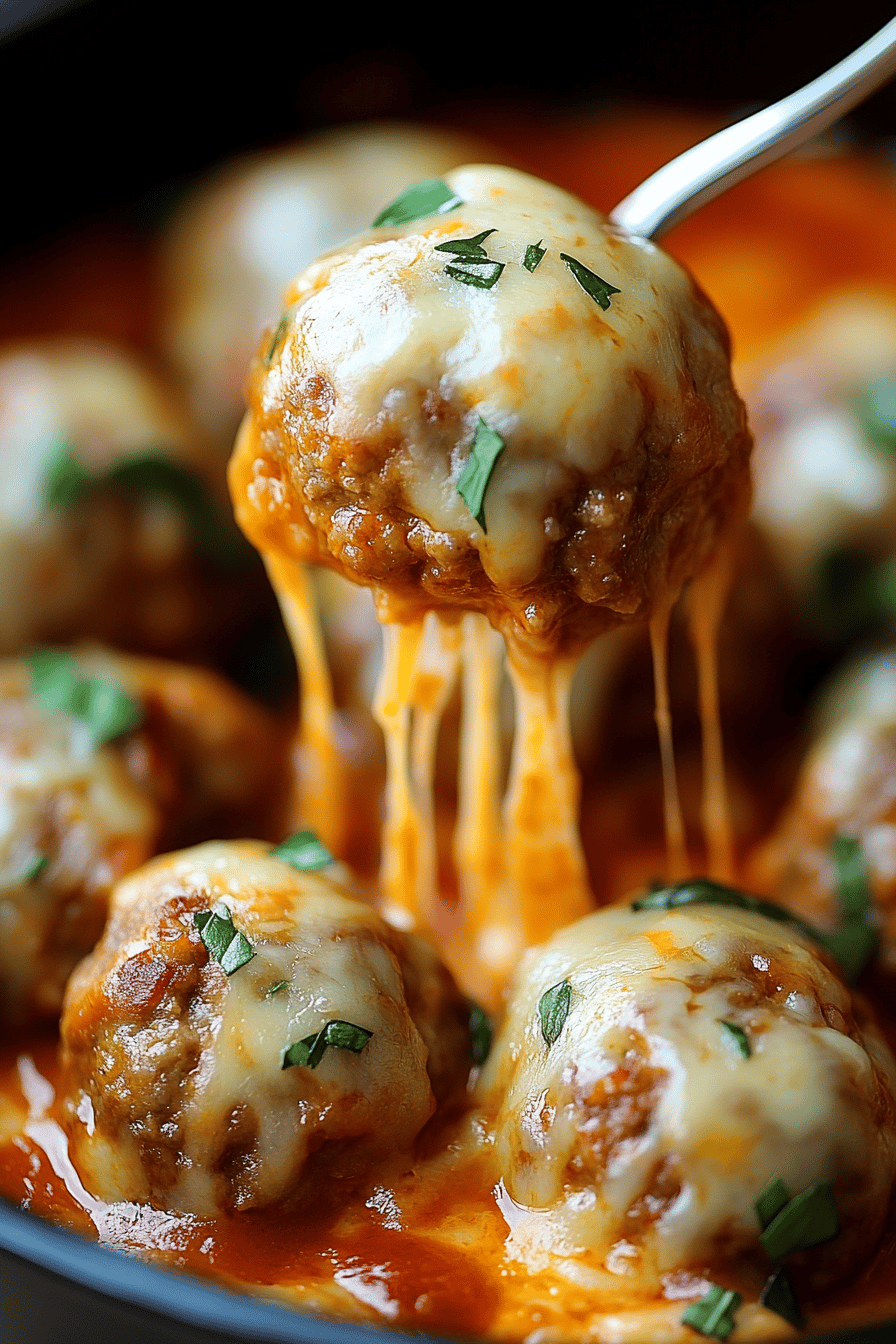 baked meatballs Final Dish Presentation