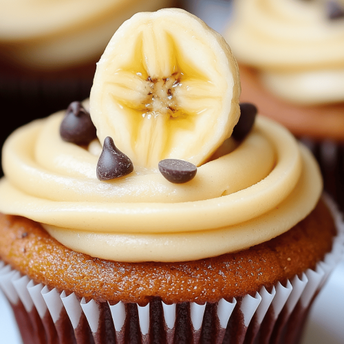 banana chocolate chip cupcakes
