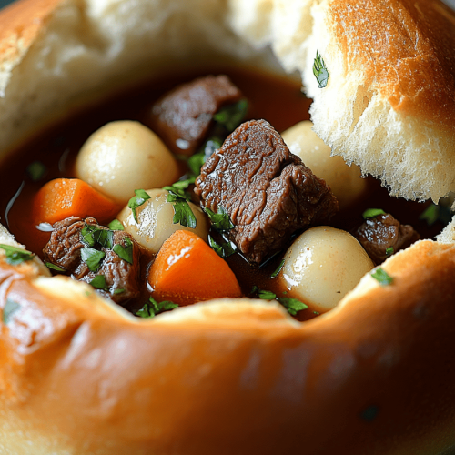 beef stew bread bowl