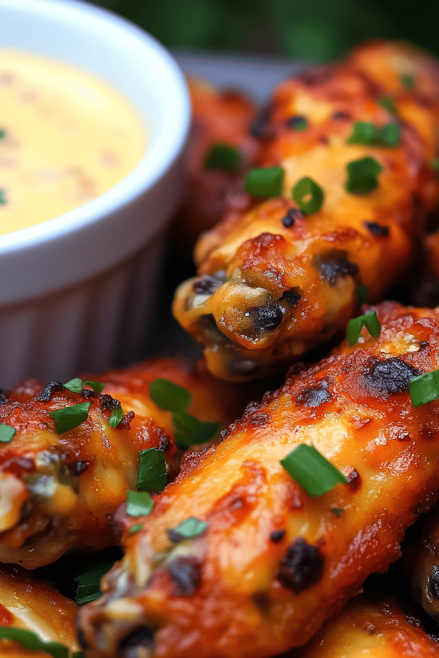 gluten-free ranch chicken wings Final Dish Presentation