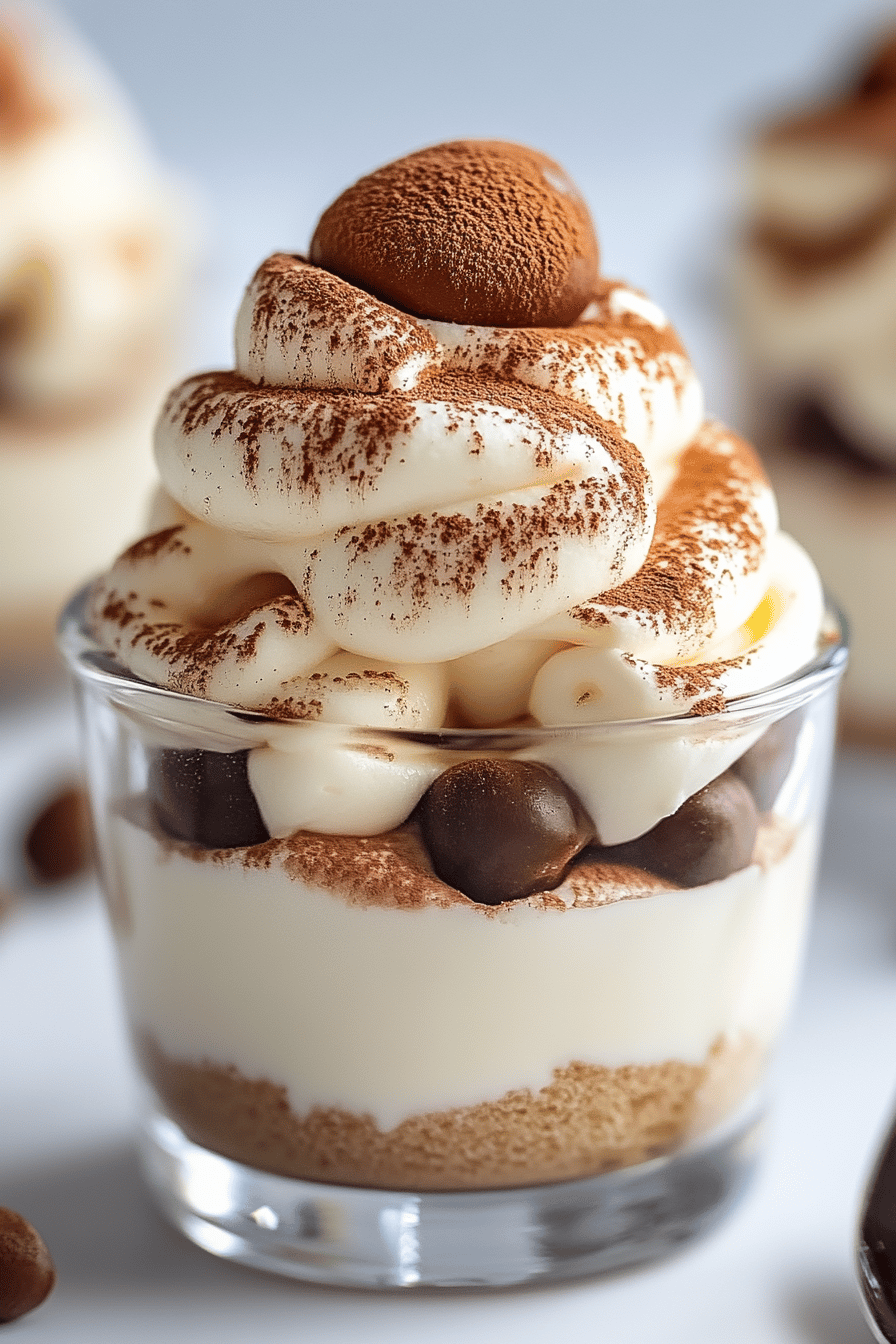 gluten-free tiramisu cups Final Dish Presentation