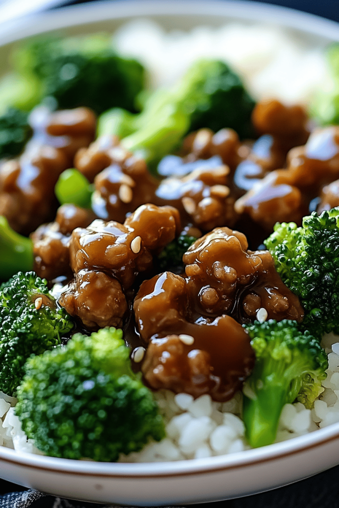 ground beef and broccoli stir-fry