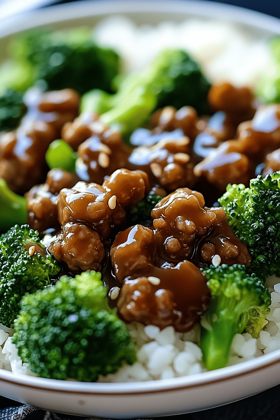 ground beef and broccoli stir-fry ingredients