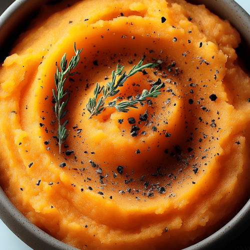 mashed sweet potatoes