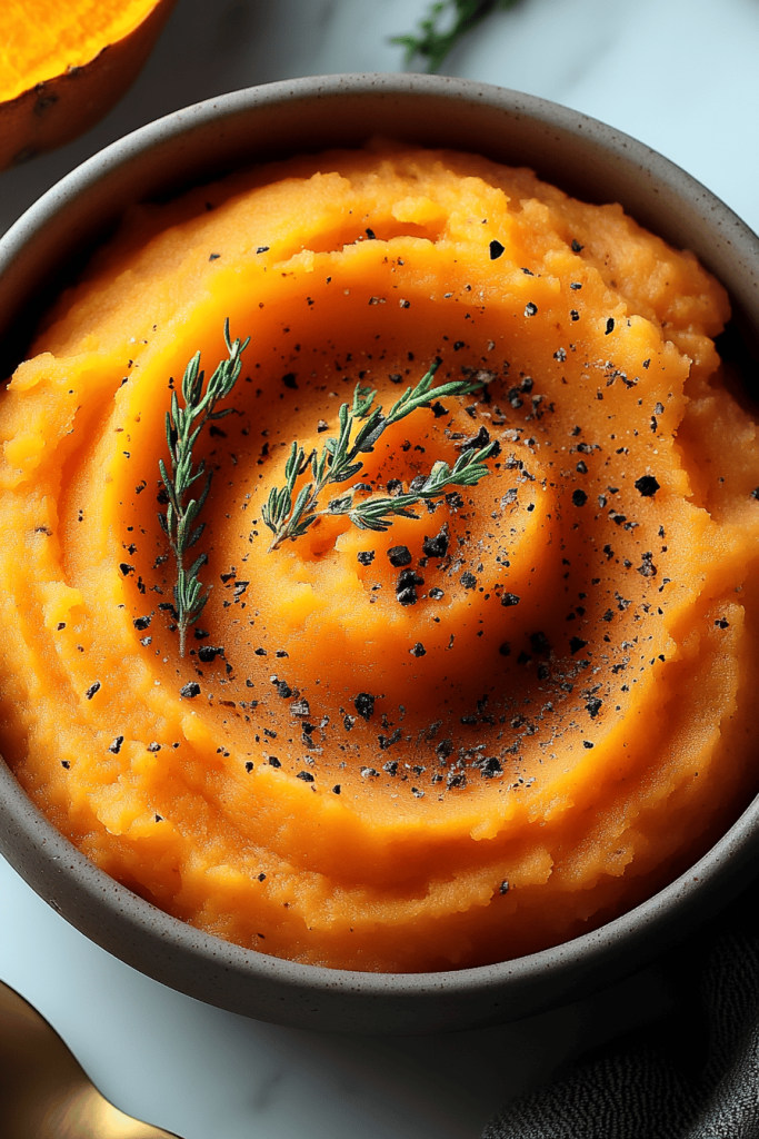 mashed sweet potatoes
