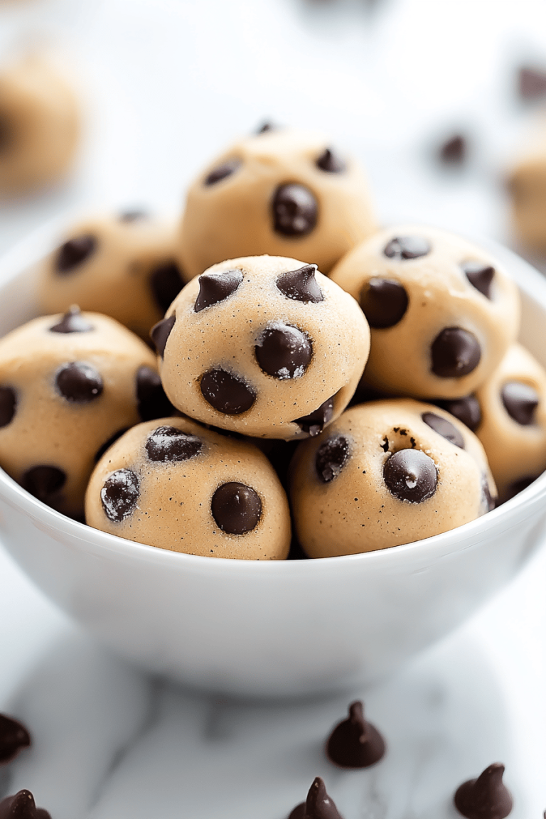 no-bake cookie dough bites