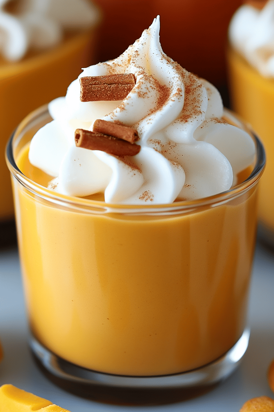pumpkin mousse recipe Final Dish Presentation