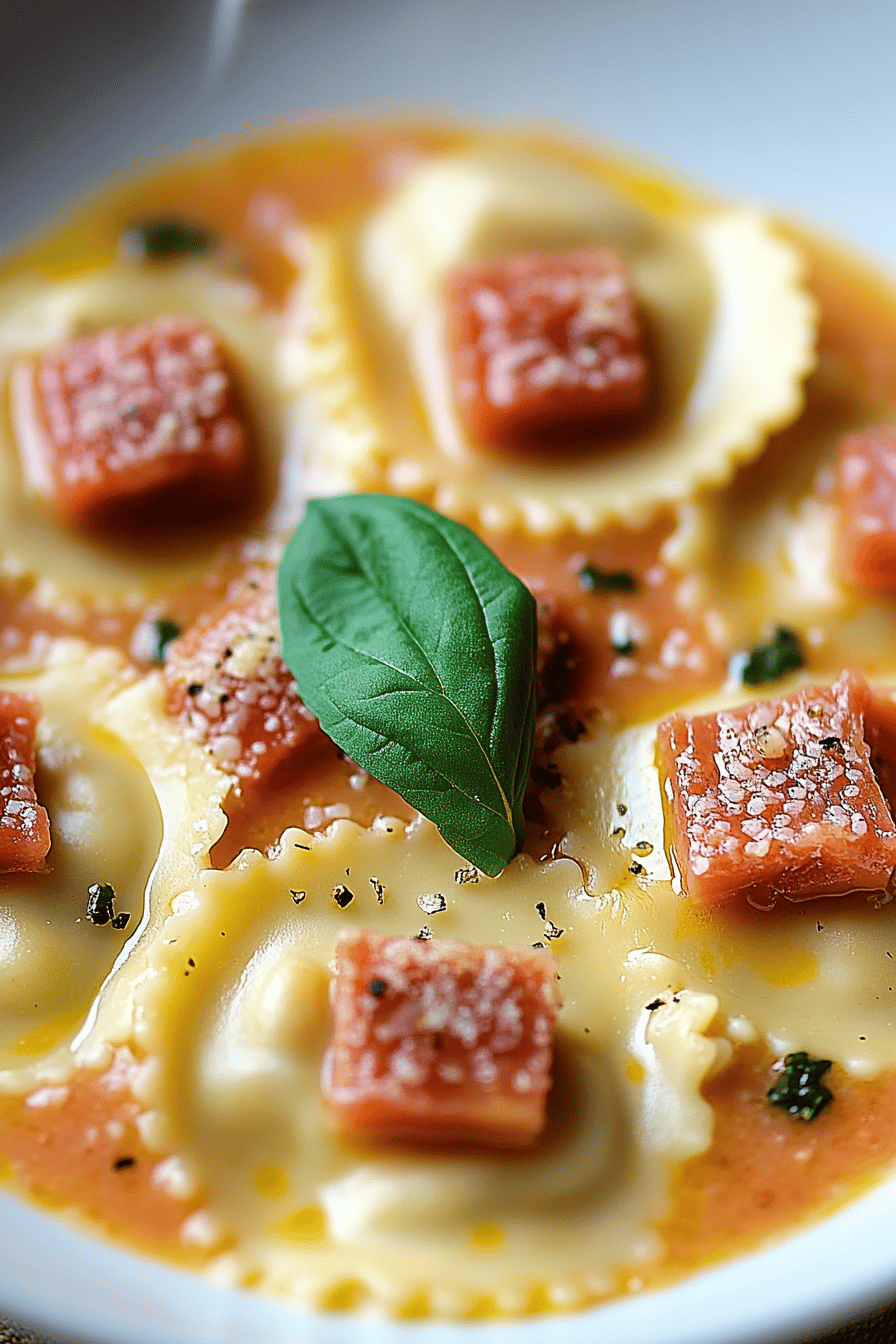 ravioli sauce recipe Final Dish Presentation