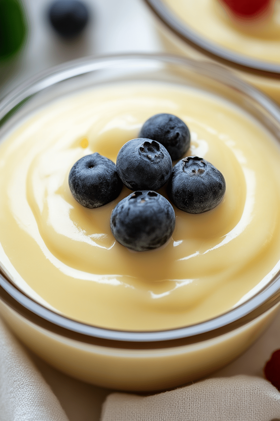 vanilla custard recipe Final Dish Presentation