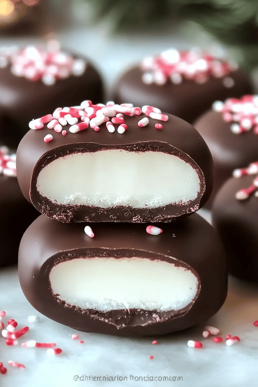 5-Ingredient Peppermint Patties final dish beautifully presented and ready to serve