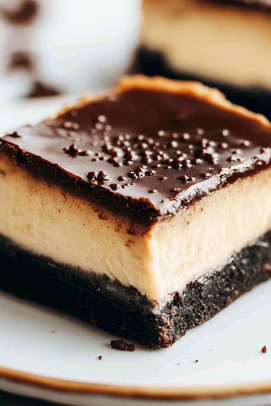 Baileys Cheesecake Bars final dish beautifully presented and ready to serve