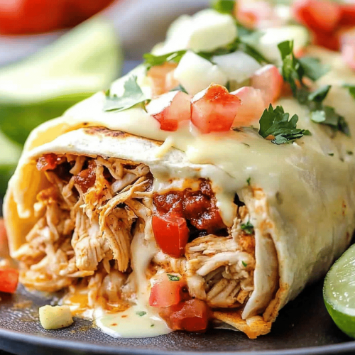 Baked Chicken Burritos
