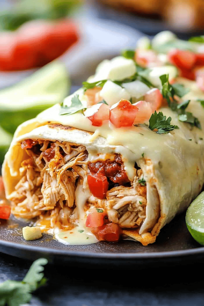 Baked Chicken Burritos