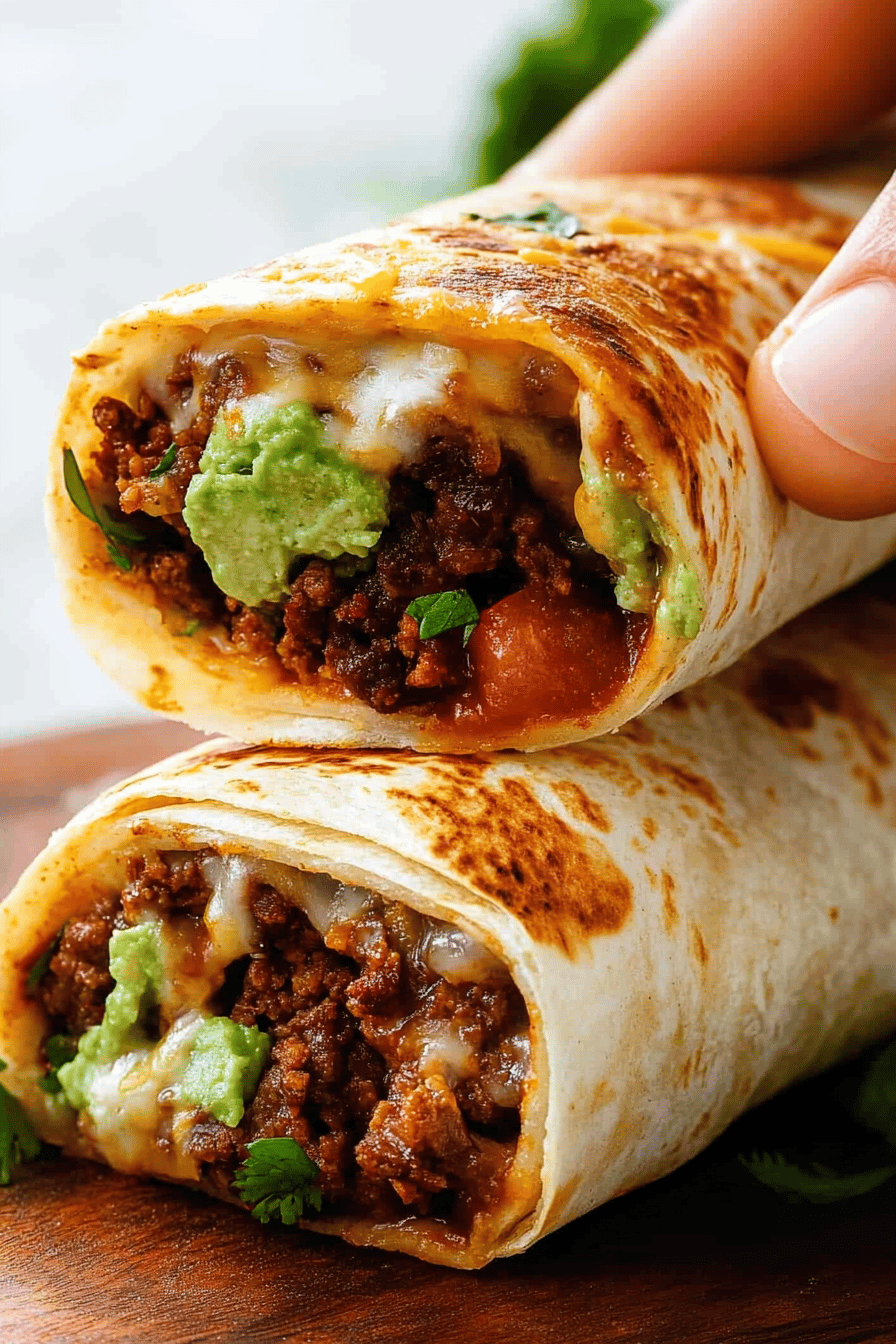 Beef Burritos Recipe final dish beautifully presented and ready to serve
