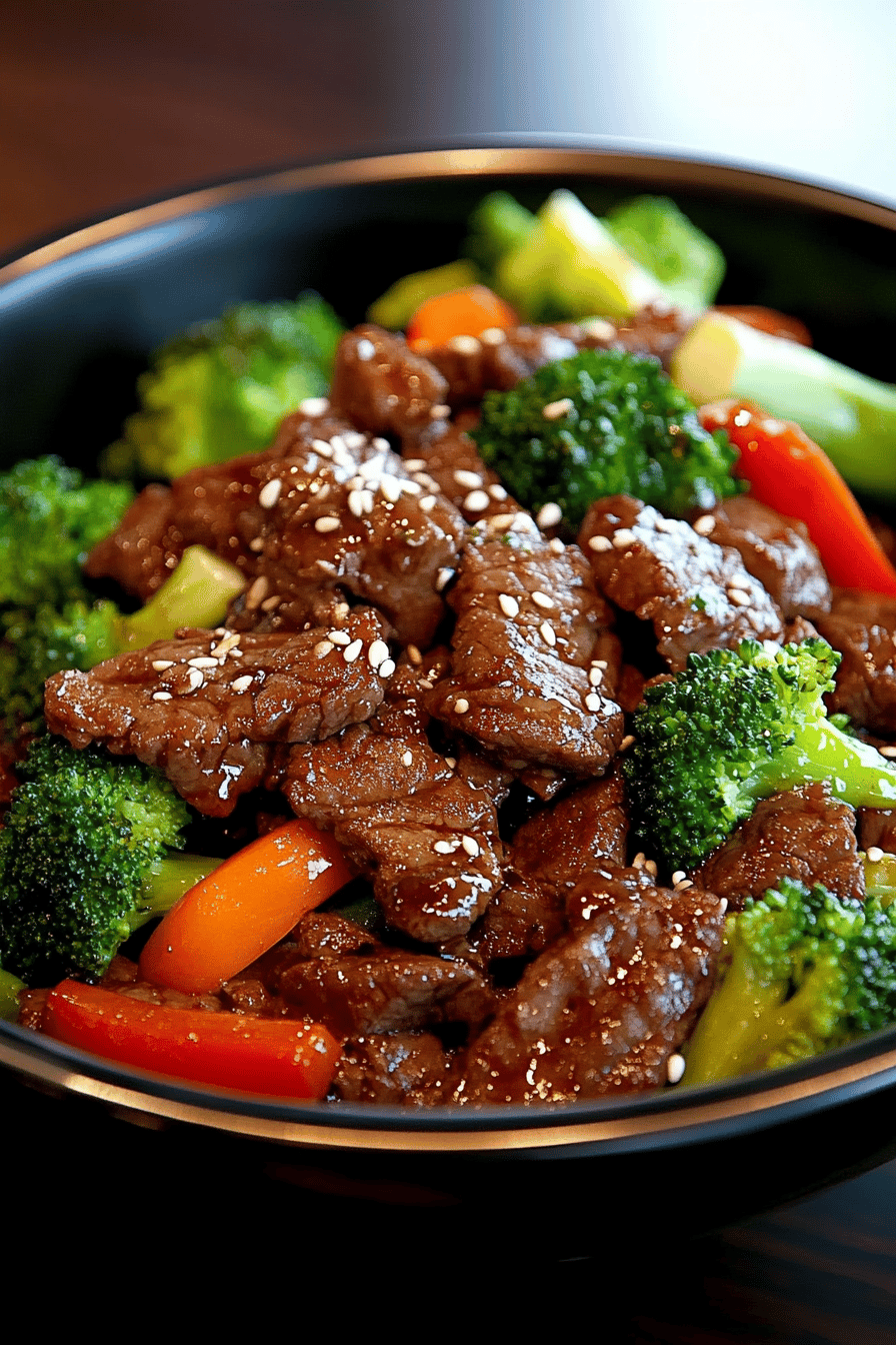 Beef Stir-Fry Recipe final dish beautifully presented and ready to serve