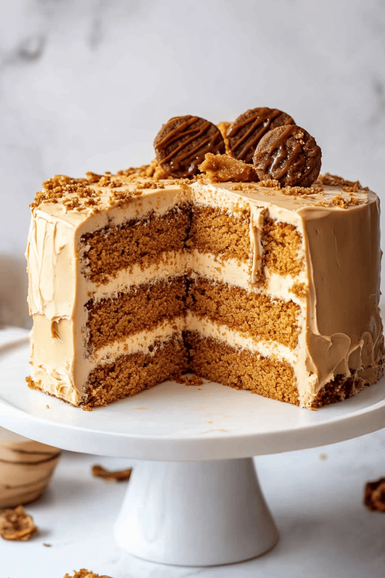 Biscoff Cookie Butter Cake
