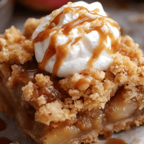 Caramel Apple Crumb Bars