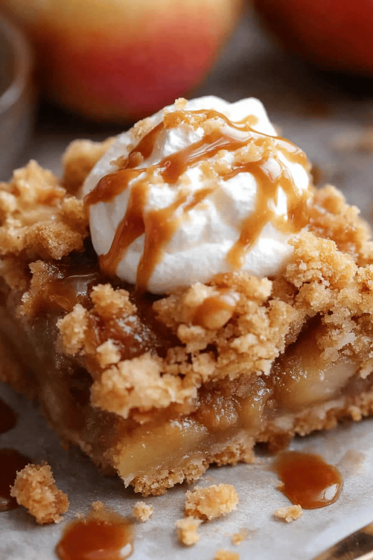Caramel Apple Crumb Bars