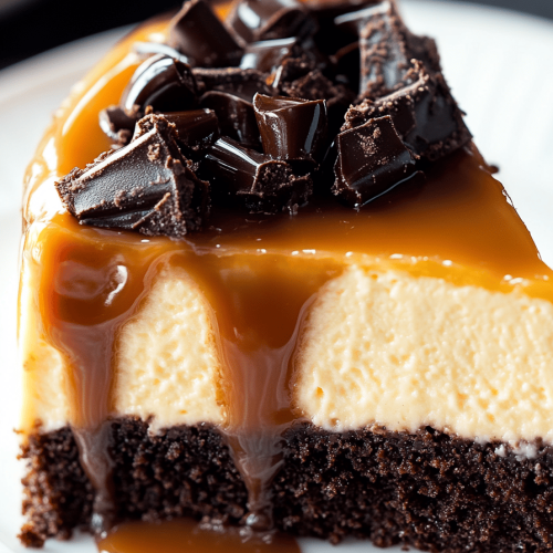 Caramel Brownie Cheesecake