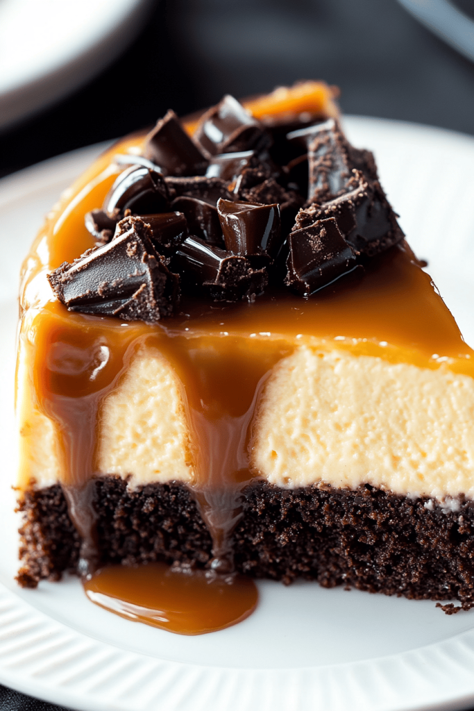 Caramel Brownie Cheesecake