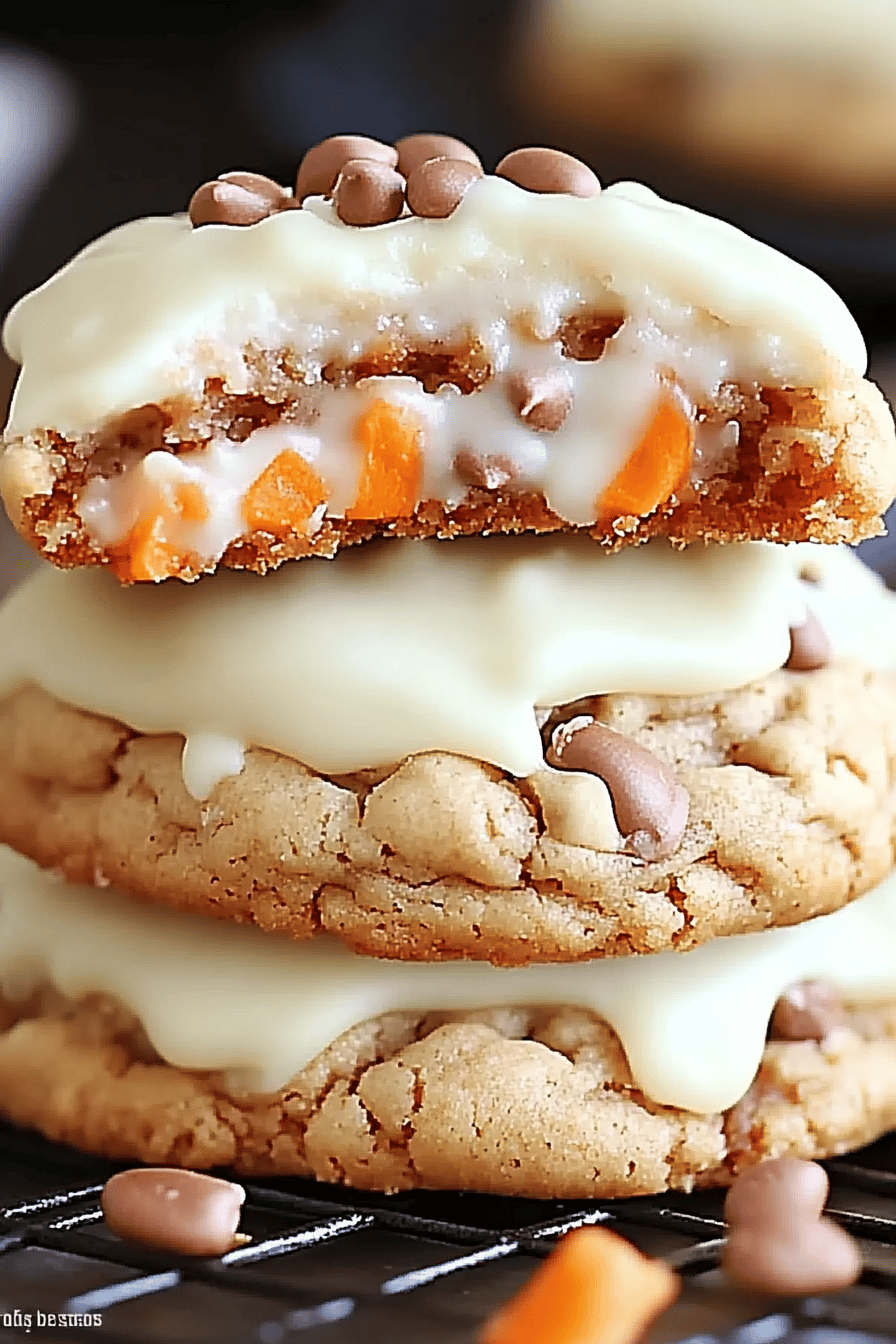 Carrot Cheesecake Cookies ingredients organized and measured on kitchen counter
