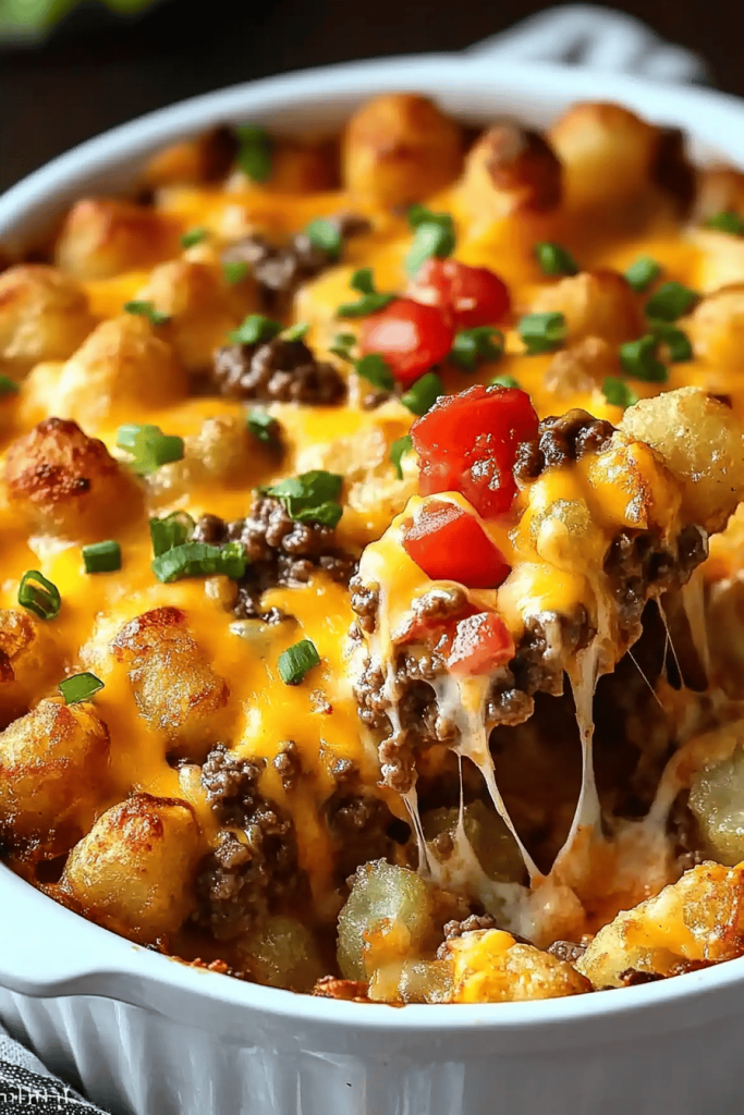 Cheeseburger Tater Tot Casserole