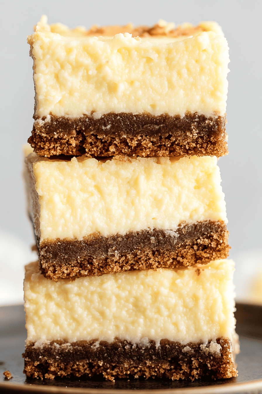 Cheesecake Bars final dish beautifully presented and ready to serve
