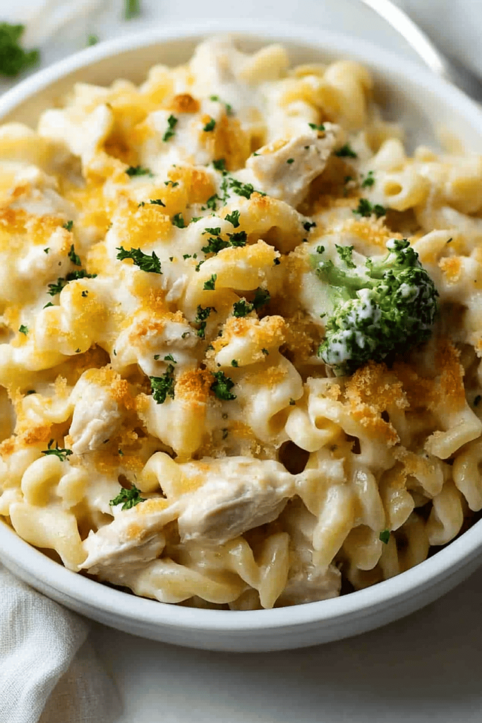Cheesy Chicken Noodle Casserole