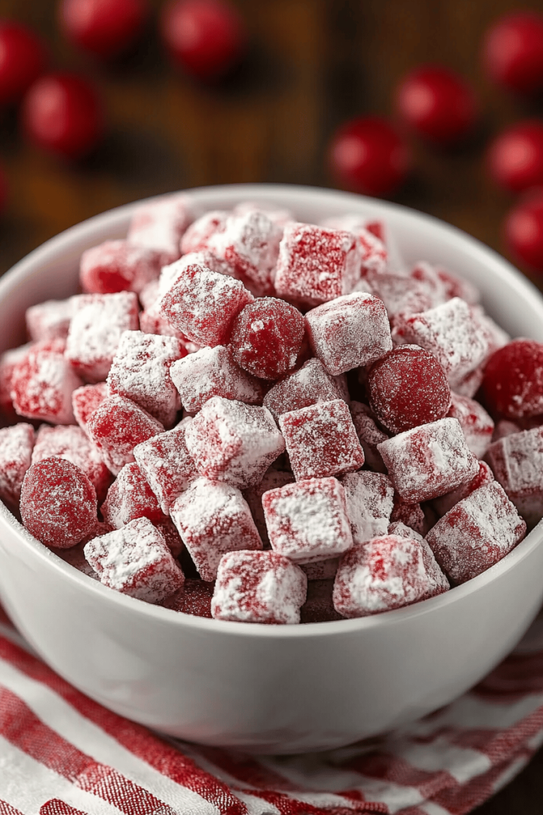 Cherry Cheesecake Puppy Chow