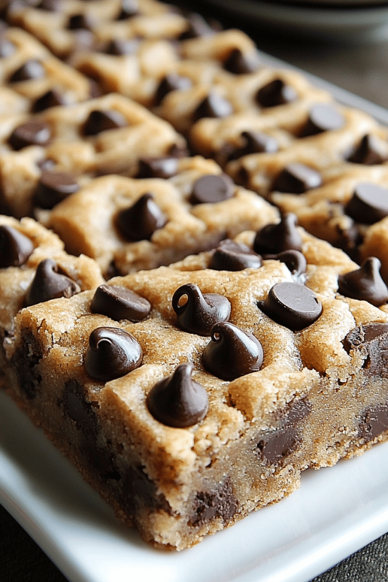 Chewy Chocolate Chip Cookie Bars