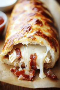 Chicken Bacon Ranch Stromboli