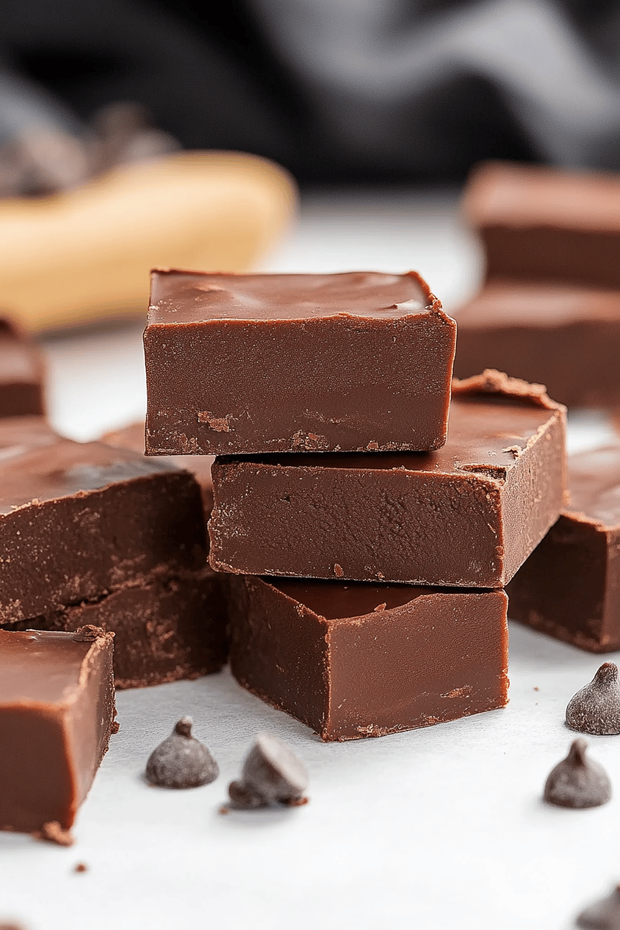 Chocolate Fudge Recipe final dish beautifully presented and ready to serve