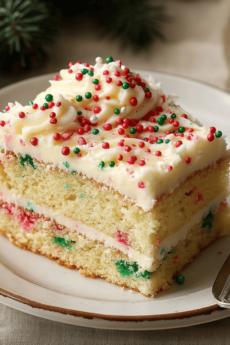 Christmas Funfetti Cake