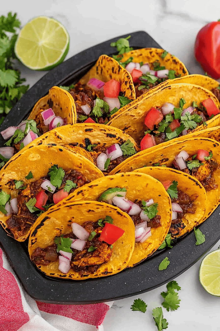 Crock-Pot Birria Tacos ingredients organized and measured on kitchen counter