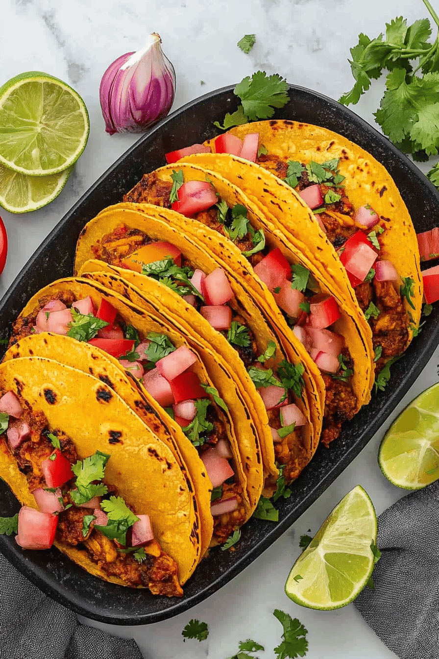 Crock-Pot Birria Tacos final dish beautifully presented and ready to serve