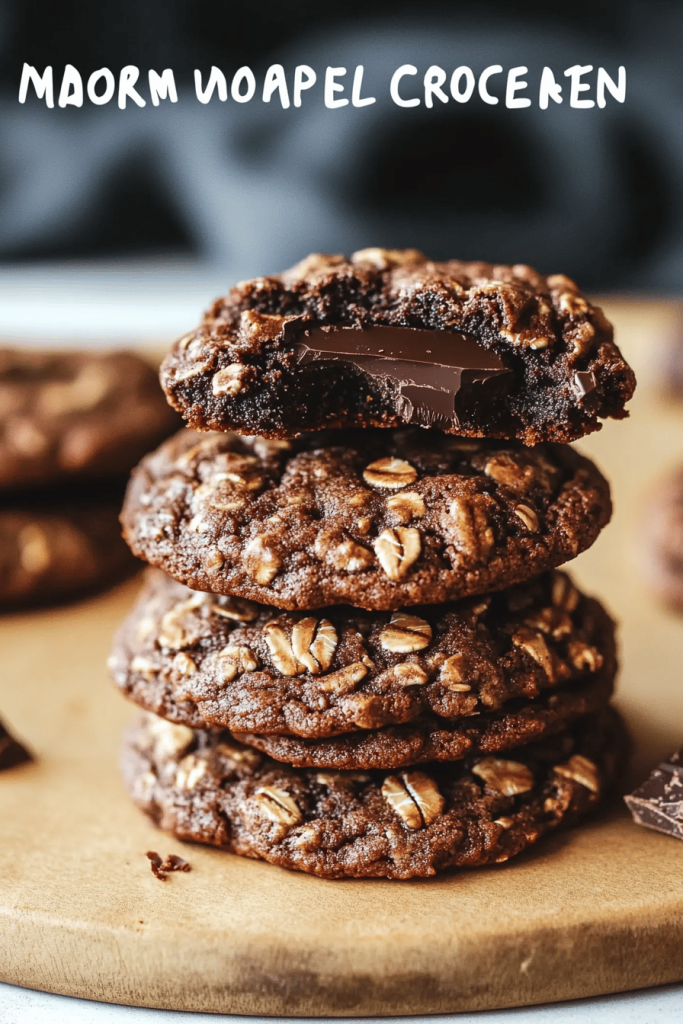 Dark Chocolate Oatmeal Cookies