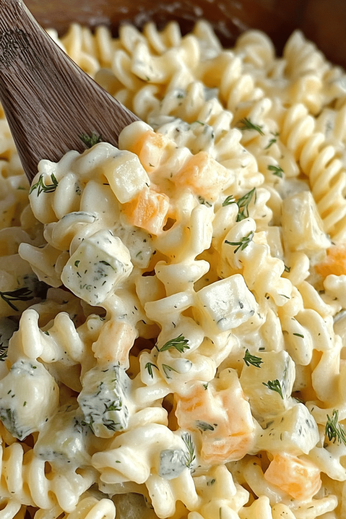 Dill Pickle Pasta Salad