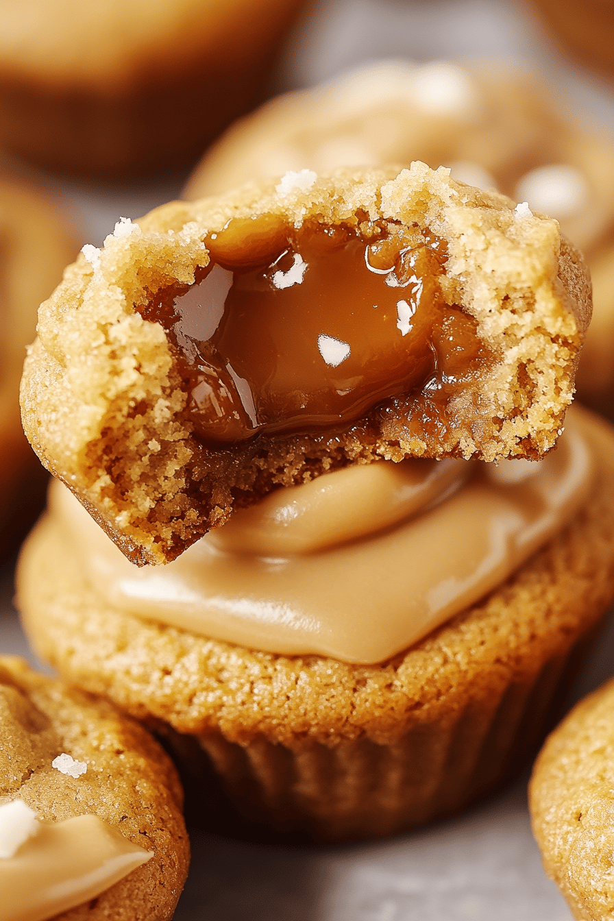 Dulce de Leche Cookie Cups final dish beautifully presented and ready to serve