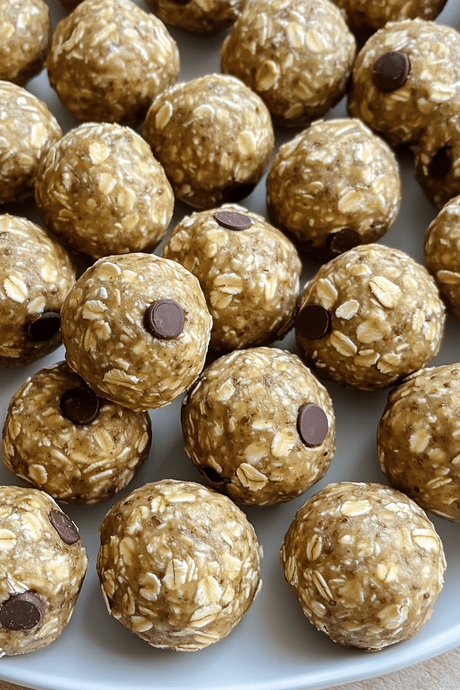 Energy Oatmeal Balls final dish beautifully presented and ready to serve