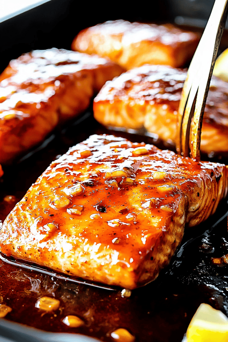Firecracker Salmon Recipe final dish beautifully presented and ready to serve