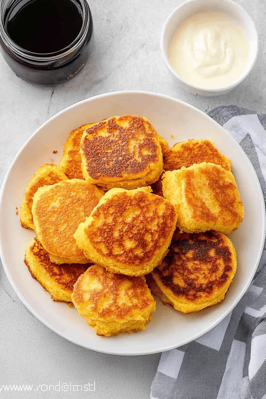 Fried Cornbread Recipe final dish beautifully presented and ready to serve