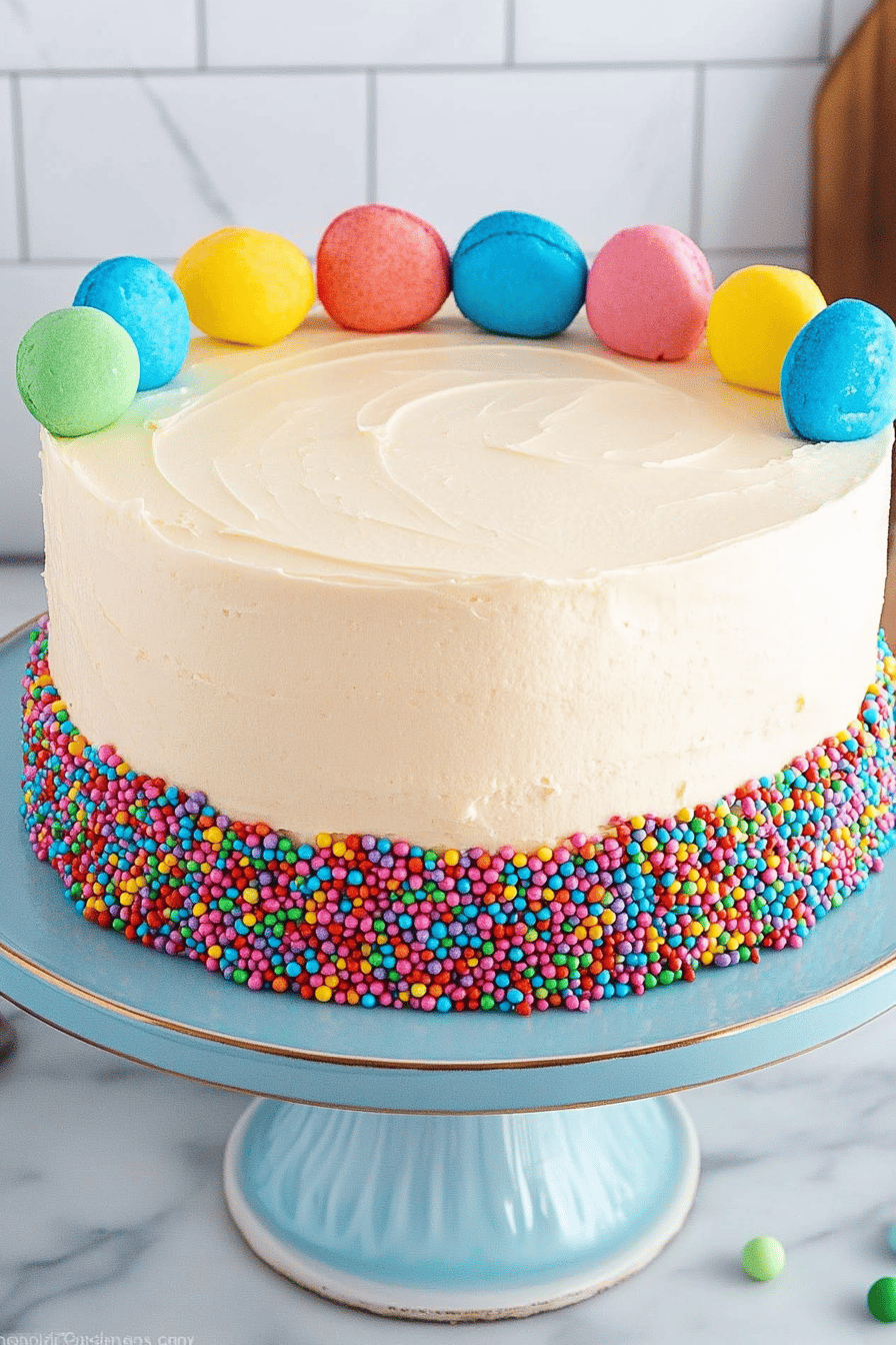Funfetti Cake Recipe ingredients organized and measured on kitchen counter