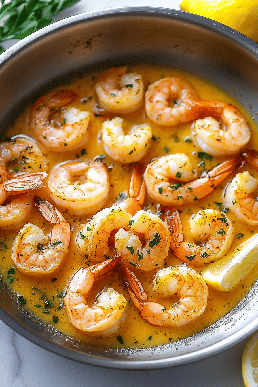 Garlic Butter Shrimp slice on plate showing perfect texture and swirl pattern