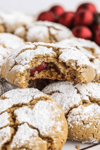 Gingerbread Crinkle Cookies