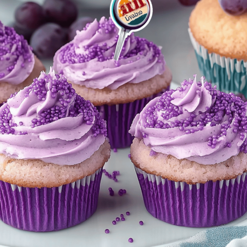 Grape Soda Cupcakes