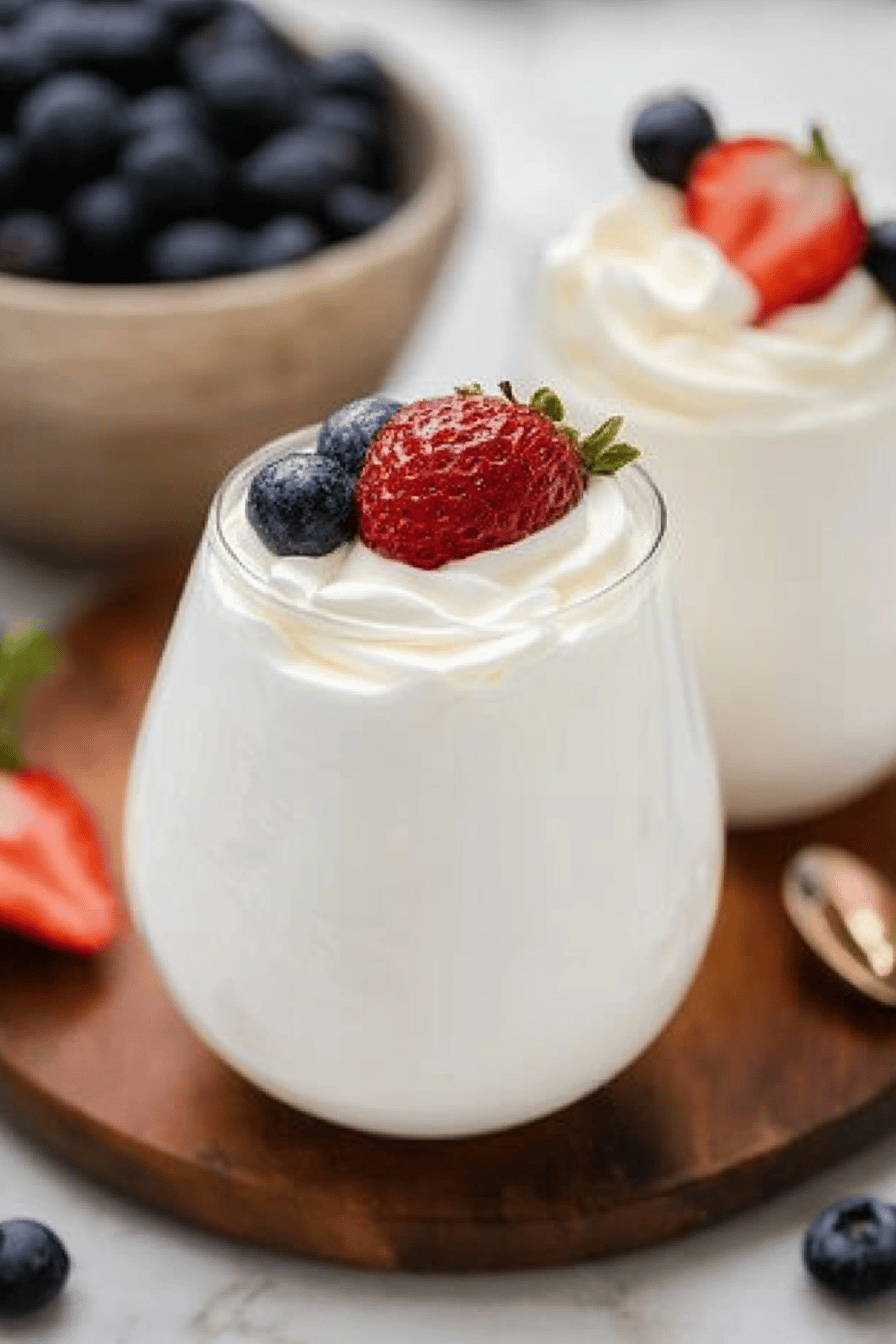 Greek yogurt substitutes final dish beautifully presented and ready to serve