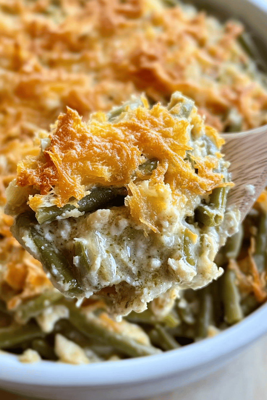 Green Bean Casserole Recipe ingredients organized and measured on kitchen counter